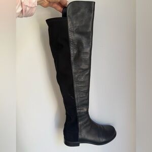 Stuart Weitzman Sleek Black Over the Knee Boots
